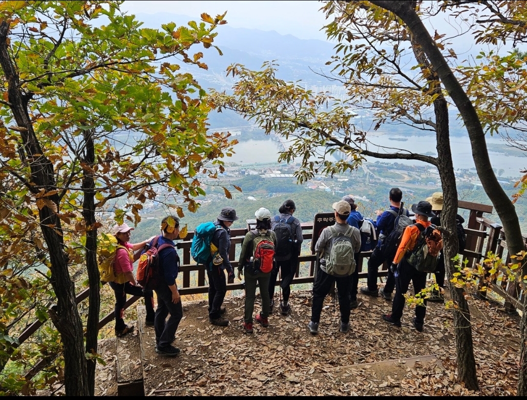 세산호 예봉산 등반사진